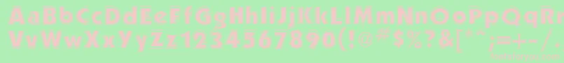 PerformaOutlineSsiOutline Font – Pink Fonts on Green Background