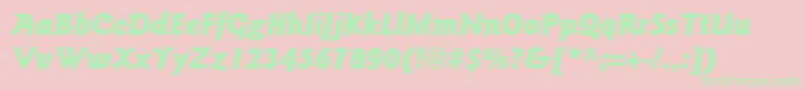 fuente GoudysansstdBlackitalic – Fuentes Verdes Sobre Fondo Rosa