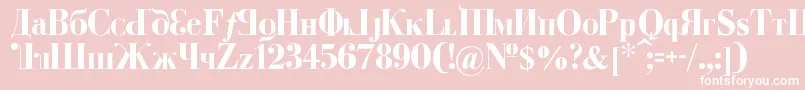 KremlinDumaBold Font – White Fonts on Pink Background