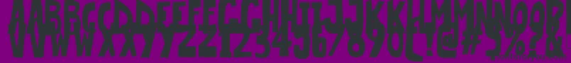 フォントVeryPopular – 紫の背景に黒い文字