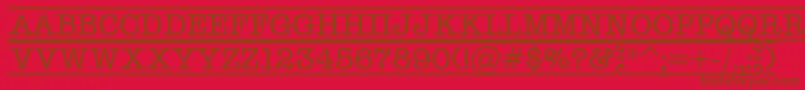 More about AOldtyperdcfr Font AOldtyperdcfr Font – Brown Fonts on Red Background
