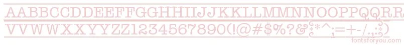 AOldtyperdcfr Font – Pink Fonts on White Background
