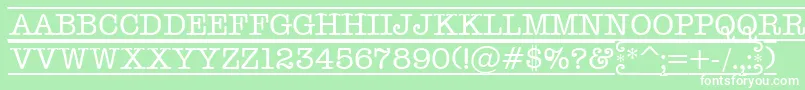 AOldtyperdcfrフォントについての詳細 フォントAOldtyperdcfr – 緑の背景に白い文字