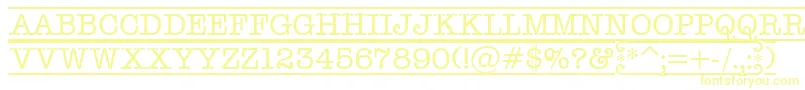 More about AOldtyperdcfr Font AOldtyperdcfr Font – Yellow Fonts on White Background