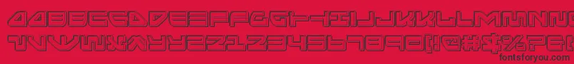 Seariderfalconengrave Font – Black Fonts on Red Background