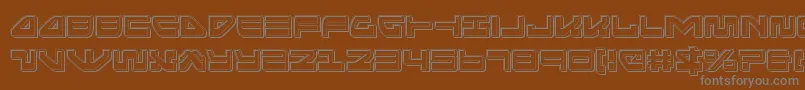 Seariderfalconengrave Font – Gray Fonts on Brown Background