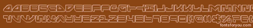 Seariderfalconengrave Font – Pink Fonts on Brown Background