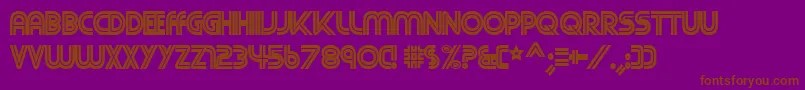 フォントCnn – 紫色の背景に茶色のフォント