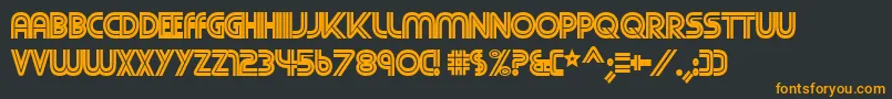 Cnn Font – Orange Fonts on Black Background