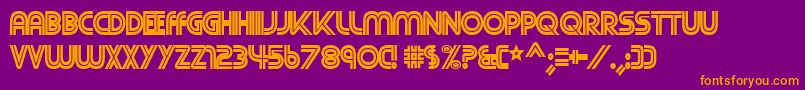 Шрифт Cnn – оранжевые шрифты на фиолетовом фоне