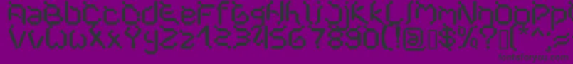 Cybernet Font – Black Fonts on Purple Background