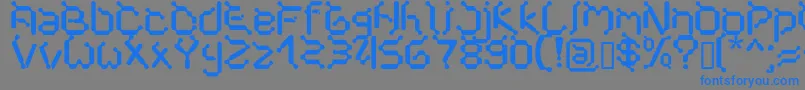 Шрифт Cybernet – синие шрифты на сером фоне