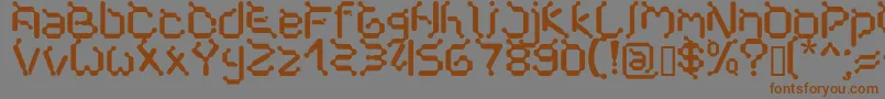 Cybernet Font – Brown Fonts on Gray Background