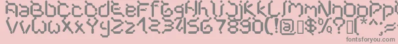 Шрифт Cybernet – серые шрифты на розовом фоне