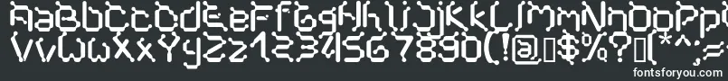 Шрифт Cybernet – белые шрифты