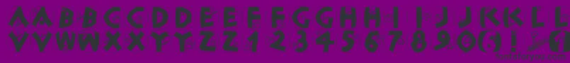 Classicapsxmas-Schriftart – Schwarze Schriften auf violettem Hintergrund