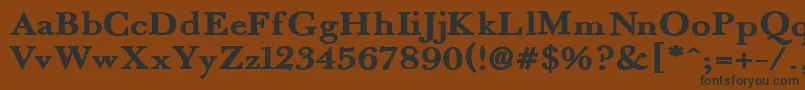Fradex Font – Black Fonts on Brown Background