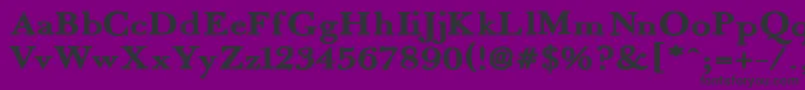 Fradex Font – Black Fonts on Purple Background