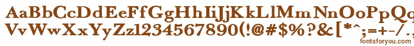 Fradex Font – Brown Fonts on White Background