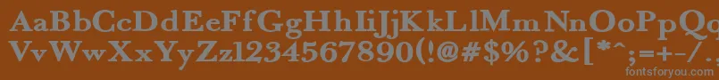 Fradex Font – Gray Fonts on Brown Background