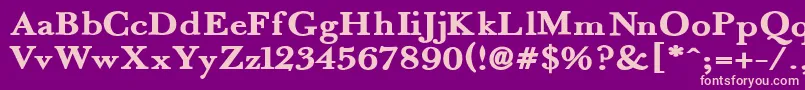 Fradex Font – Pink Fonts on Purple Background