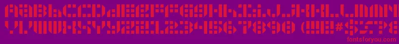 Gunju Font – Red Fonts on Purple Background