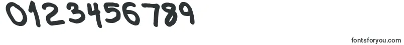 フォントThickerthanleftalic – 数字と数値のためのフォント