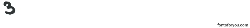 Thickerthanleftalic Font – Fonts for Digit 3