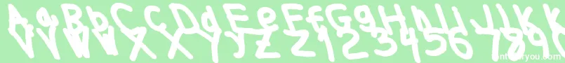 Thickerthanleftalic Font – White Fonts on Green Background