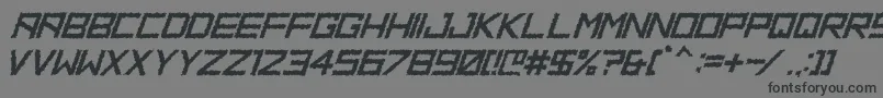 HbmRidgeDistortedPersonalUseOnly Font – Black Fonts on Gray Background