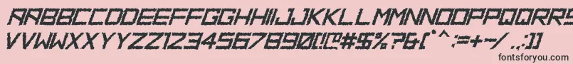 HbmRidgeDistortedPersonalUseOnly Font – Black Fonts on Pink Background