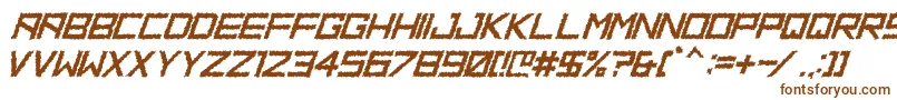 HbmRidgeDistortedPersonalUseOnly Font – Brown Fonts on White Background