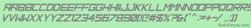 HbmRidgeDistortedPersonalUseOnly Font – Gray Fonts on Green Background