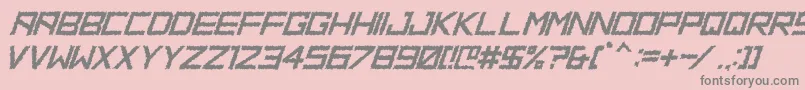 HbmRidgeDistortedPersonalUseOnly Font – Gray Fonts on Pink Background
