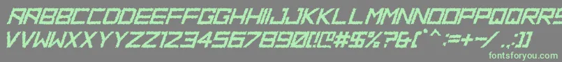 HbmRidgeDistortedPersonalUseOnly Font – Green Fonts on Gray Background