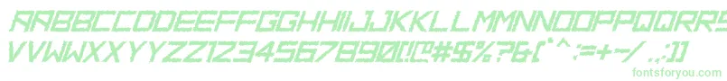 HbmRidgeDistortedPersonalUseOnly Font – Green Fonts on White Background