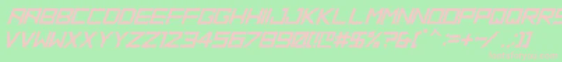 HbmRidgeDistortedPersonalUseOnly Font – Pink Fonts on Green Background
