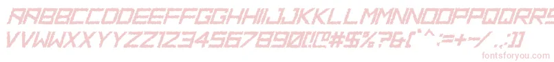 HbmRidgeDistortedPersonalUseOnly Font – Pink Fonts on White Background