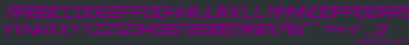 HbmRidgeDistortedPersonalUseOnly Font – Purple Fonts on Black Background