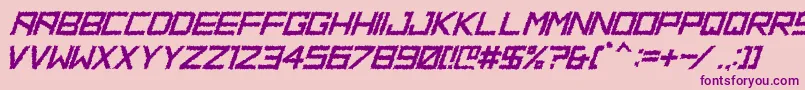 HbmRidgeDistortedPersonalUseOnly Font – Purple Fonts on Pink Background