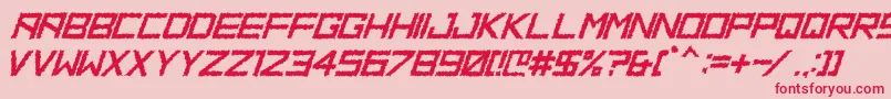 HbmRidgeDistortedPersonalUseOnly Font – Red Fonts on Pink Background