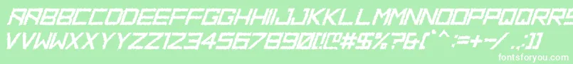 HbmRidgeDistortedPersonalUseOnly Font – White Fonts on Green Background
