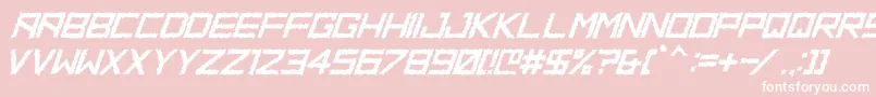HbmRidgeDistortedPersonalUseOnly Font – White Fonts on Pink Background