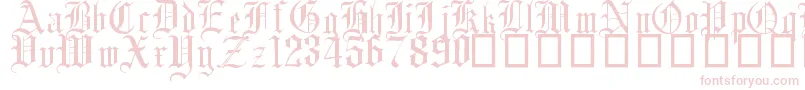 EnglishGothic17thC Font – Pink Fonts on White Background