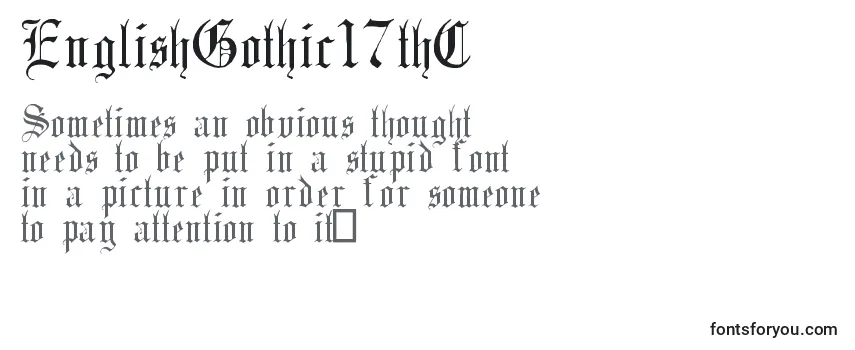 EnglishGothic17thC Font