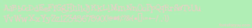 Blackboysonmopeds Font – Pink Fonts on Green Background