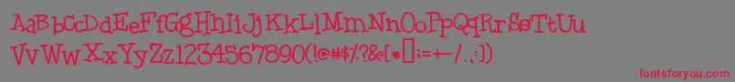 Blackboysonmopeds Font – Red Fonts on Gray Background