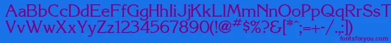 More about Korinthia Font Korinthia Font – Purple Fonts on Blue Background