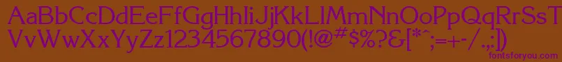 Korinthia Font – Purple Fonts on Brown Background