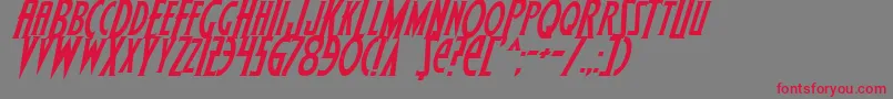 WolfsBaneItalic Font – Red Fonts on Gray Background